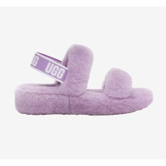 UGG WOMEN'S OH YEAH SLIDE SLIPPER IN LILAC BLOOM - Picture 1 of 9